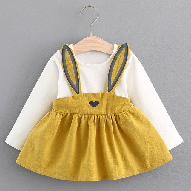 Cute Baby Dresses Floral Baby Girls Clothes Princess Girls Dress Suit Fall Kids Clothes Children Party Princess Dresses Outfits