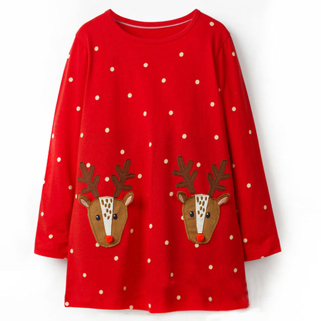 Menoea 2020 Girl Clothing Dress New Style Children Spring Dress Long-Sleeve Pattern Printed Clothes Dress For 2-7Y Baby Dress